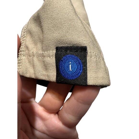 Irideon Issential Suede Knee Patch Tights Pants Womens Medium Beige Equestrian - Picture 6 of 13